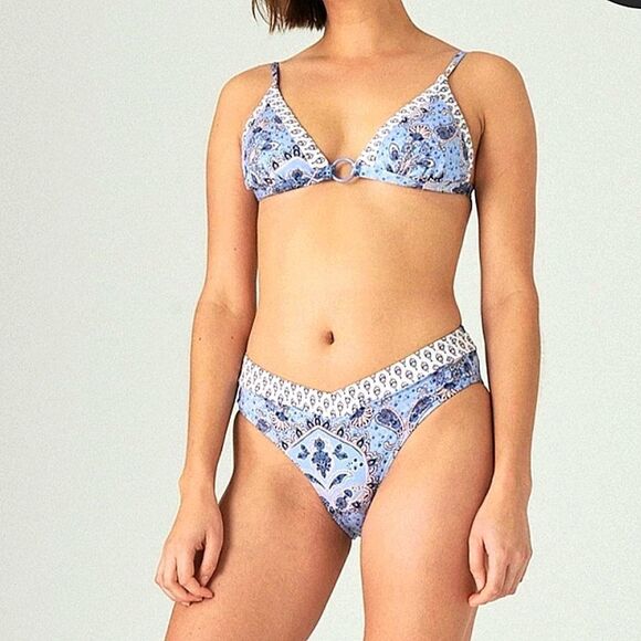 Lucky Brand Women Bohemian Two Piece Swim Bikini sz S/M - Picture 1 of 16